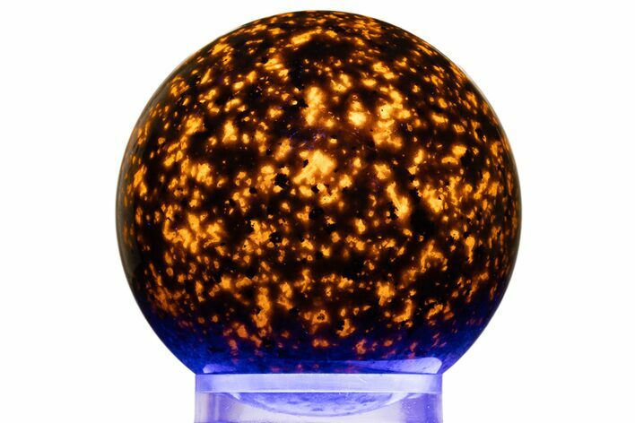 Highly Fluorescent Yooperlite Sphere - Michigan #311691
